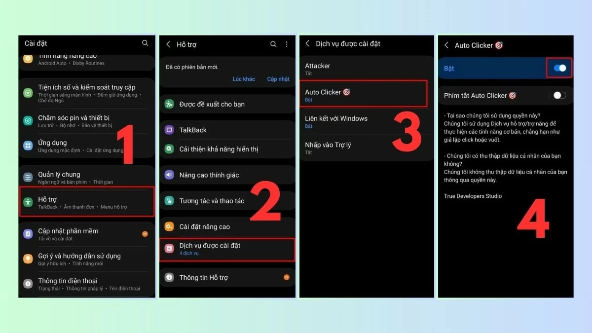Tắt quyền trợ năng trên điện thoại có hệ điều hành Android Tắt quyền trợ năng trên điện thoại có hệ điều hành Android
