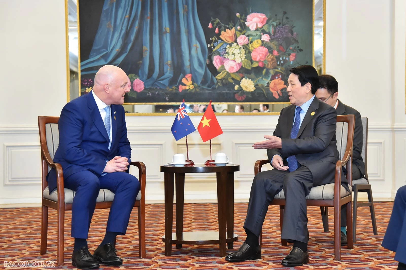 APEC 2024: Thủ tướng New Zealand đề xuất hai bên mở rộng hợp tác sang các lĩnh vực APEC 2024: Thủ tướng New Zealand đề xuất hai bên mở rộng hợp tác sang các lĩnh vực mới