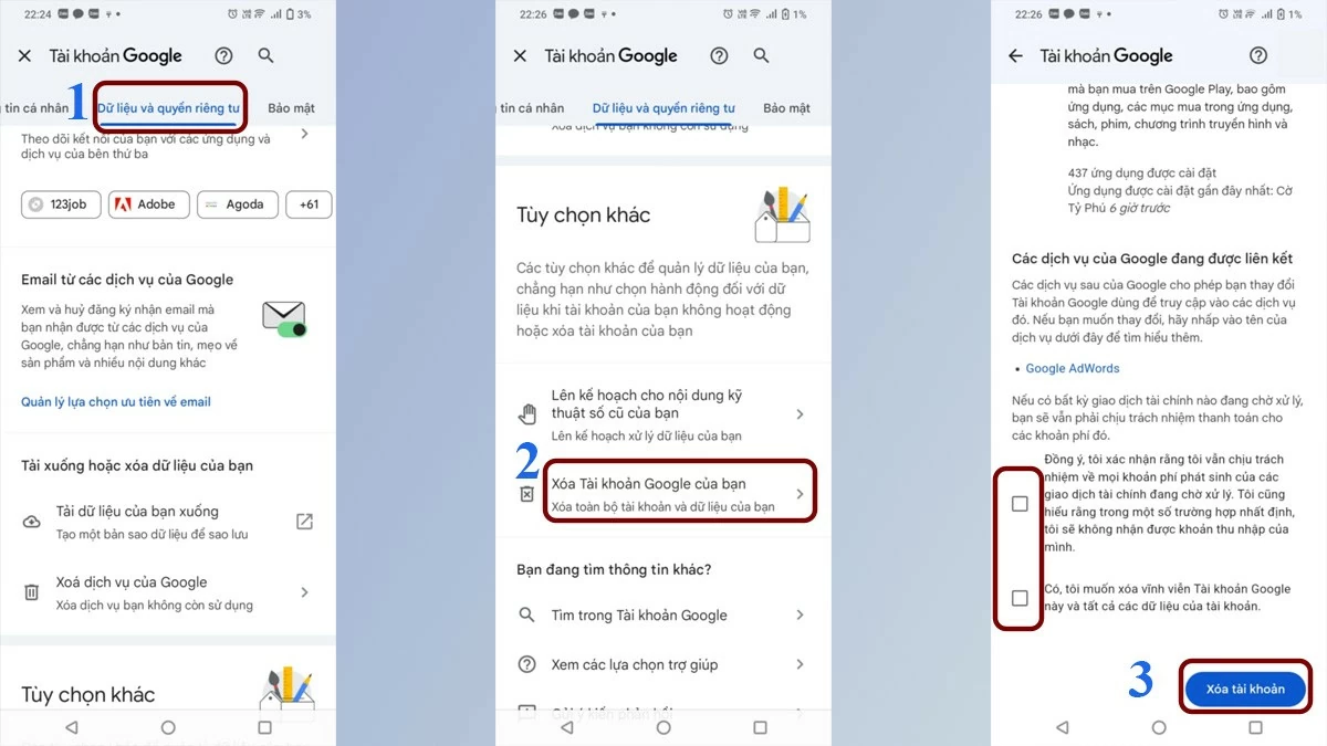 Xóa tài khoản Google vĩnh viễn đơn giản Xóa tài khoản Google vĩnh viễn đơn giản