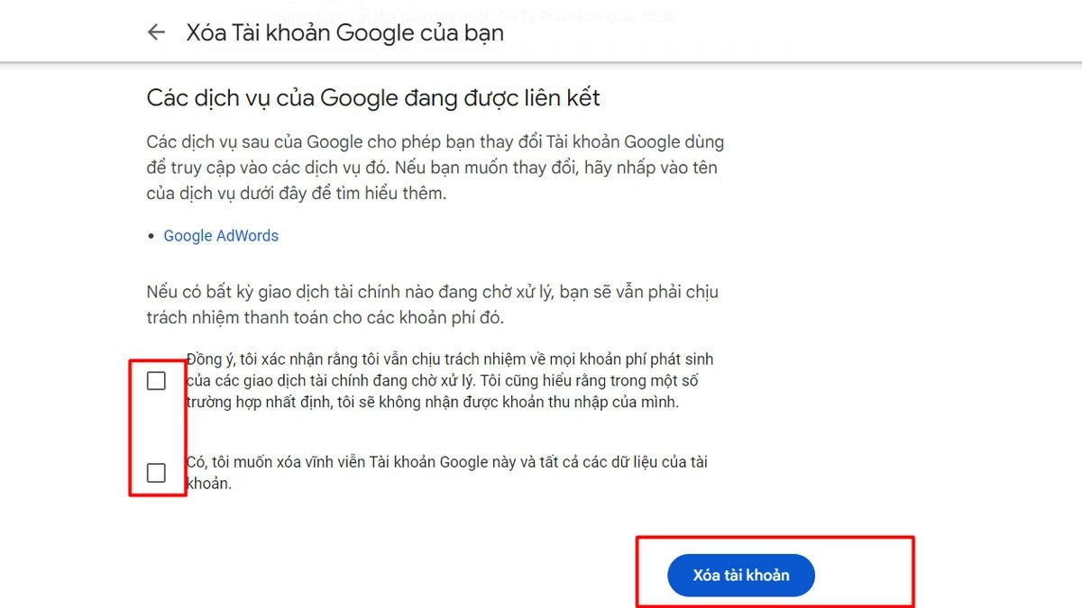 Xóa tài khoản Google vĩnh viễn đơn giản Xóa tài khoản Google vĩnh viễn đơn giản