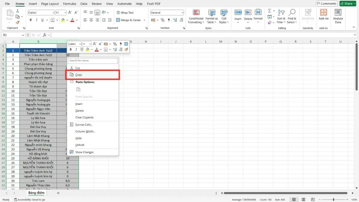 Cách di chuyển cột trong Excel nhanh chóng và tiện lợi Cách di chuyển cột trong Excel nhanh chóng và tiện lợi