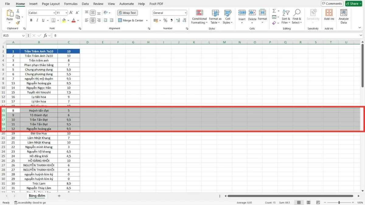 Cách di chuyển cột trong Excel nhanh chóng và tiện lợi Cách di chuyển cột trong Excel nhanh chóng và tiện lợi