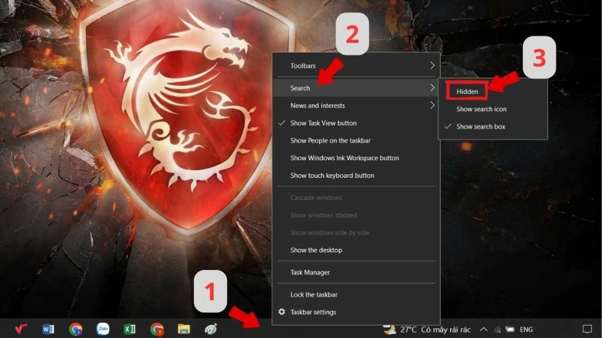 Cách tắt thanh tìm kiếm trên Windows 10 đơn giản và nhanh chóng Cách tắt thanh tìm kiếm trên Windows 10 đơn giản và nhanh chóng