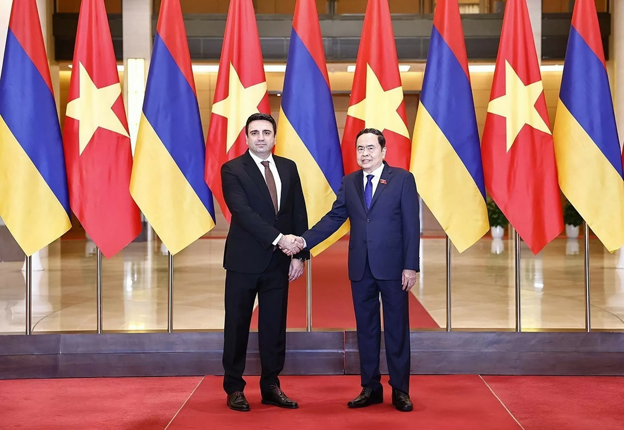 Chủ tịch Quốc hội Trần Thanh Mẫn đón, hội đàm với Chủ tịch Quốc hội Armenia Chủ tịch Quốc hội Trần Thanh Mẫn đón, hội đàm với Chủ tịch Quốc hội Armenia
