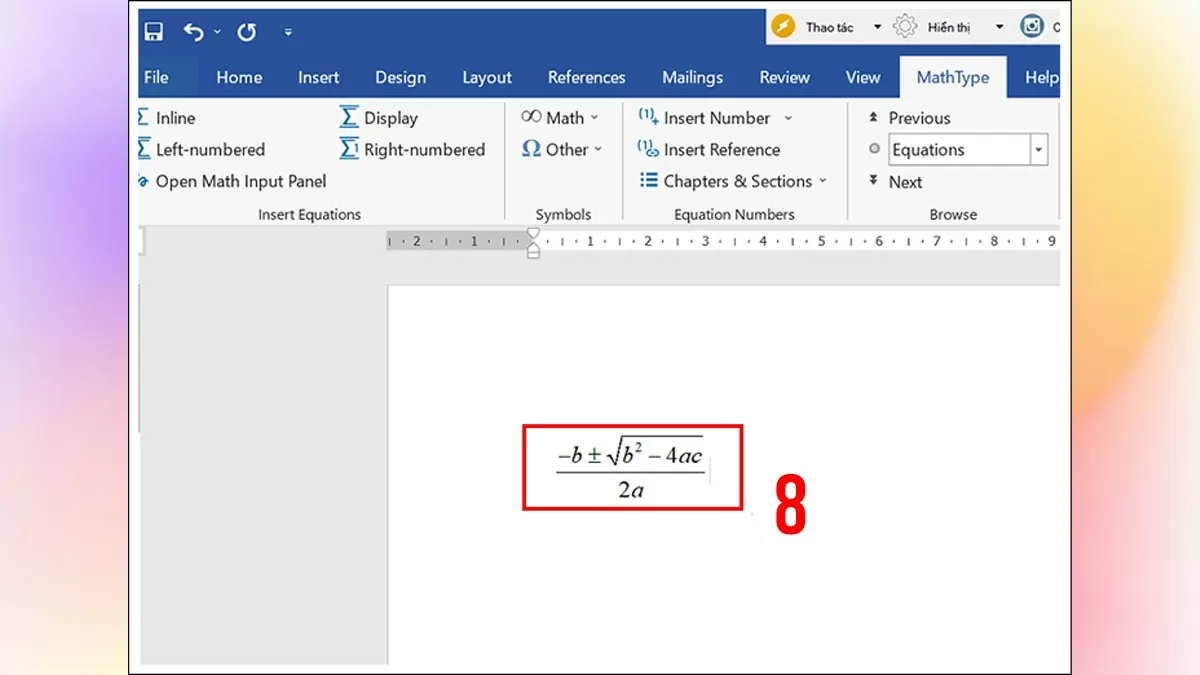 3 cách chèn công thức toán học trong Word nhanh chóng nhất 3 cách chèn công thức toán học trong Word nhanh chóng nhất