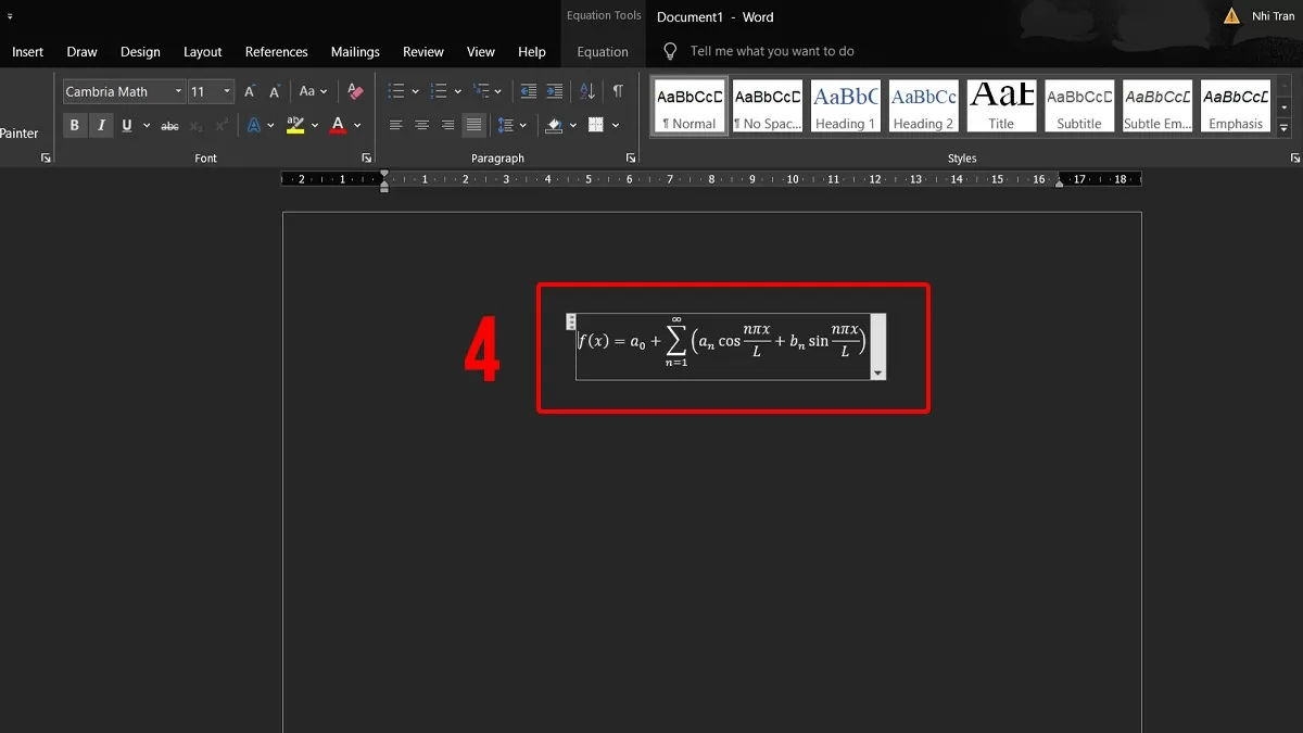 3 cách chèn công thức toán học trong Word nhanh chóng nhất 3 cách chèn công thức toán học trong Word nhanh chóng nhất