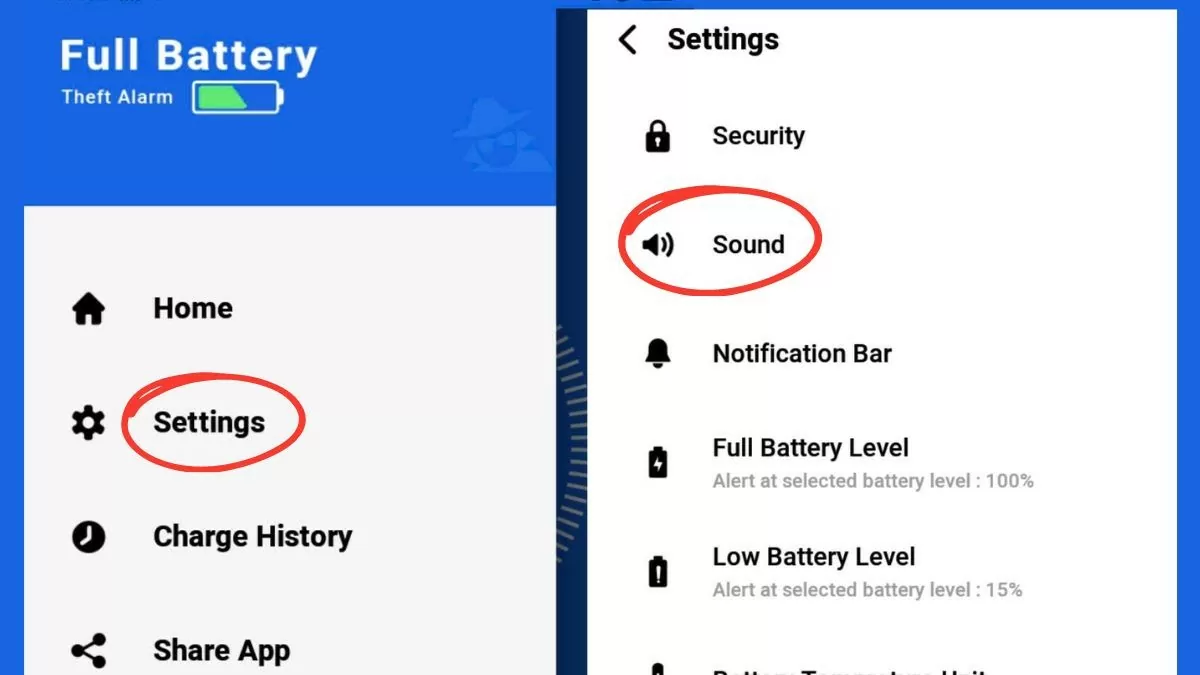 Cách cài âm thanh khi sạc pin Android hấp dẫn và thú vị Cách cài âm thanh khi sạc pin Android hấp dẫn và thú vị