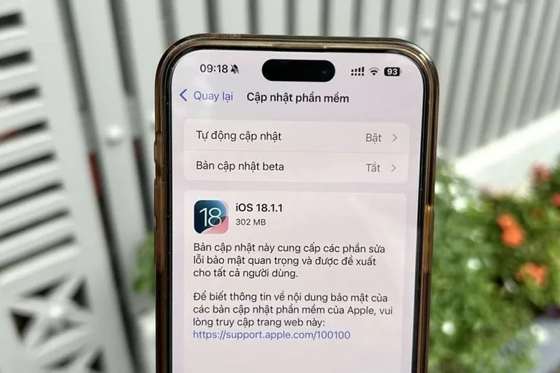 Trong phần mô tả thông tin hệ điều hành, Apple không chia sẻ nhiều về bản cập nhật iOS 18.1.1 Trong phần mô tả thông tin hệ điều hành, Apple không chia sẻ nhiều về bản cập nhật iOS 18.1.1