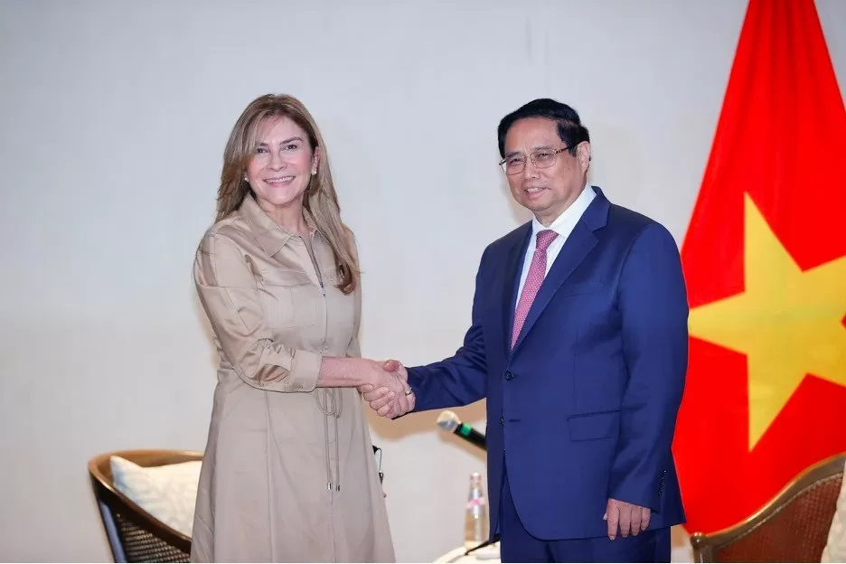 Thủ tướng Chính phủ Phạm Minh Chính đã tiếp Tổng bí thư Đảng Cách mạng Hiện đại cầm quyền (PRM), Thị trưởng Thành phố Santo Domingo Carolina Mejia. (Ảnh: Nhật Bắc) Thủ tướng Chính phủ Phạm Minh Chính đã tiếp Tổng bí thư Đảng Cách mạng Hiện đại cầm quyền (PRM), Thị trưởng Thành phố Santo Domingo Carolina Mejia. (Ảnh: Nhật Bắc)
