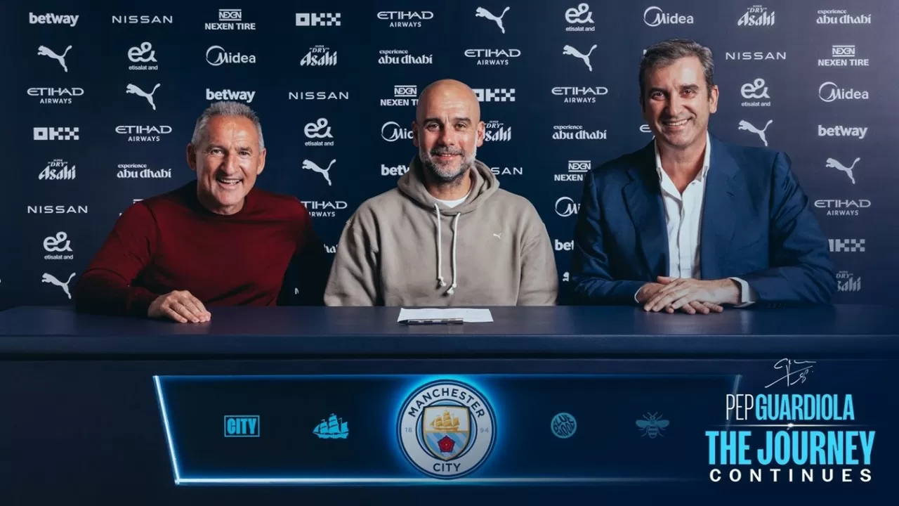 CHÍNH THỨC: HLV Pep Guardiola ký hợp đồng hai năm với Man City CHÍNH THỨC: HLV Pep Guardiola ký hợp đồng hai năm với Man City