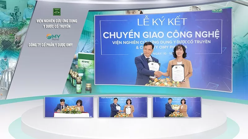 Ảnh 3: Viện Nghiên cứu Ứng dụng Y dược Cổ truyền chuyển giao công nghệ sản phẩm hỗ trợ Hội chứng chuyển hoá cho Công ty Omy Pharma Ảnh 3: Viện Nghiên cứu Ứng dụng Y dược Cổ truyền chuyển giao công nghệ sản phẩm hỗ trợ Hội chứng chuyển hoá cho Công ty Omy Pharma