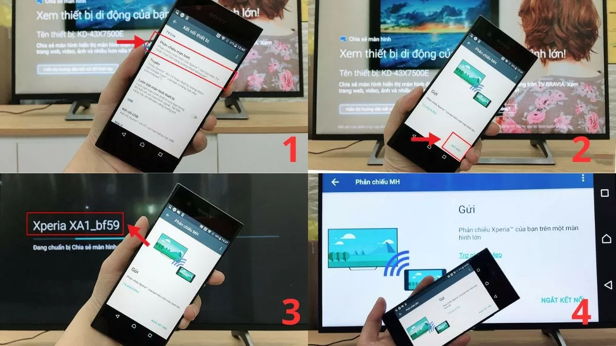 Hướng dẫn cách kết nối điện thoại Android với tivi tiện lợi nhất Hướng dẫn cách kết nối điện thoại Android với tivi tiện lợi nhất