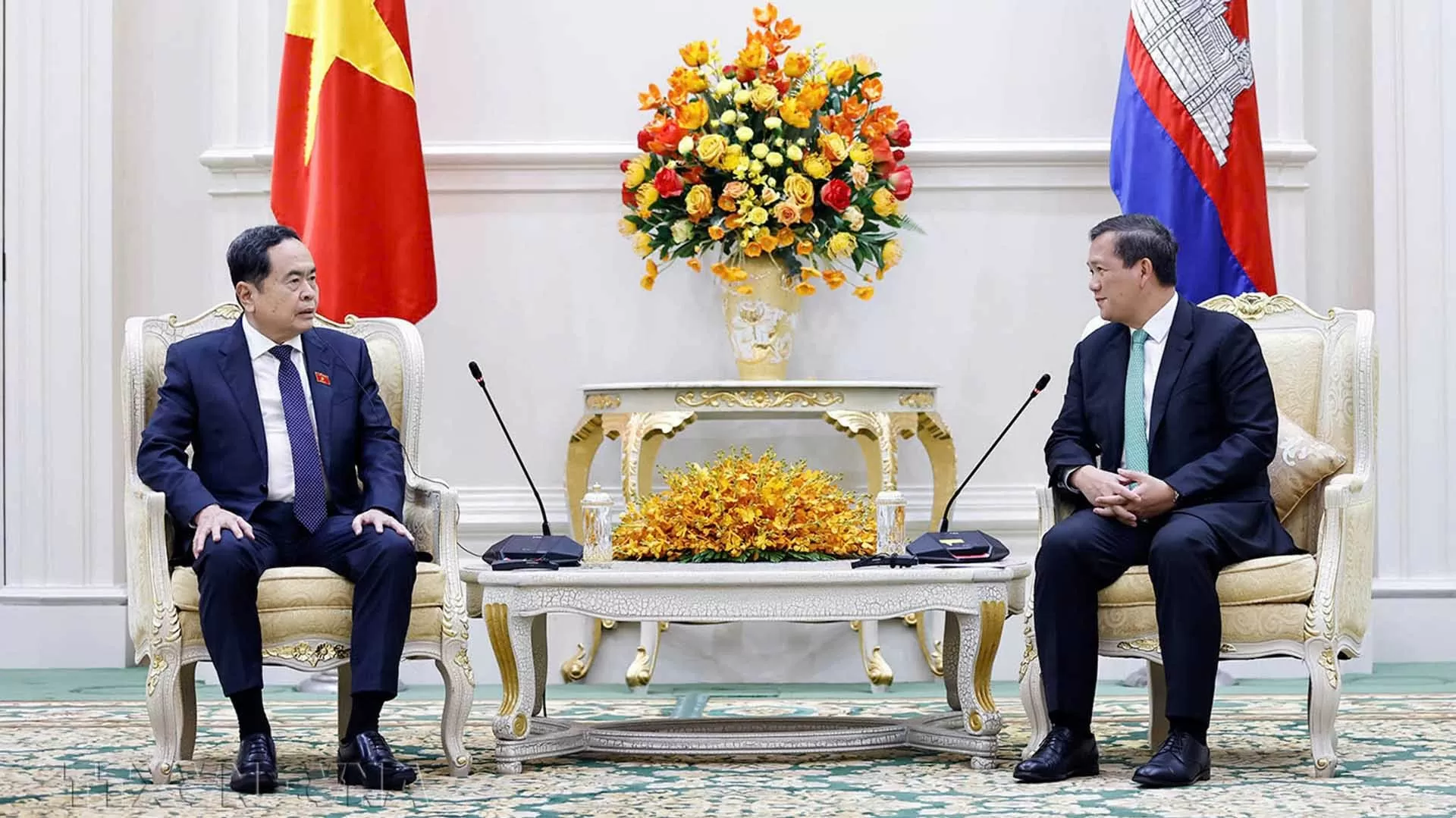 Chủ tịch Quốc hội Trần Thanh Mẫn hội kiến Thủ tướng Campuchia Hun Manet Chủ tịch Quốc hội Trần Thanh Mẫn hội kiến Thủ tướng Campuchia Hun Manet