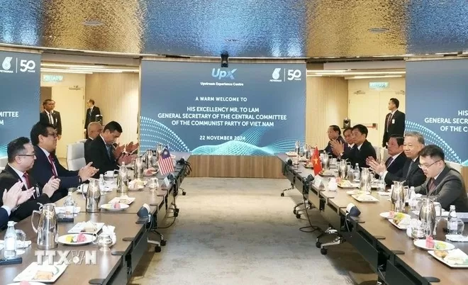 Lãnh đạo PetroVietnam tháp tùng Tổng Bí thư Tô Lâm thăm và làm việc với Tập đoàn Petronas Lãnh đạo PetroVietnam tháp tùng Tổng Bí thư Tô Lâm thăm và làm việc với Tập đoàn Petronas