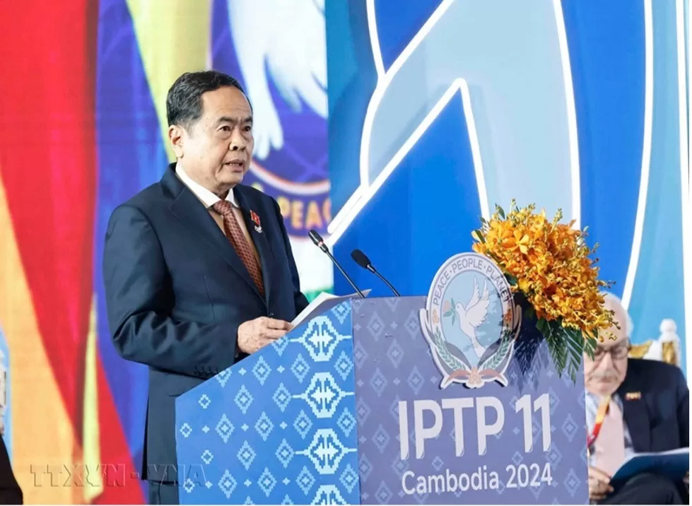 Chủ tịch Quốc hội Trần Thanh Mẫn dự và phát biểu tại Phiên họp toàn thể lần thứ 11 của IPTP Chủ tịch Quốc hội Trần Thanh Mẫn phát biểu tại Phiên họp toàn thể lần thứ 11 của IPTP