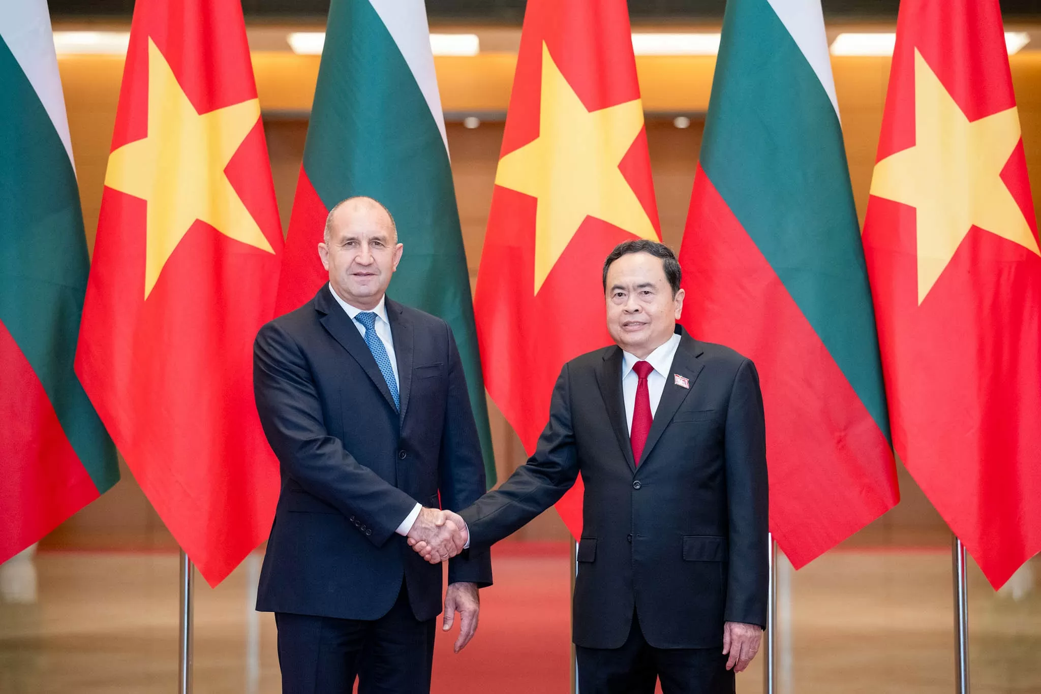 Chủ tịch Quốc hội Trần Thanh Mẫn hội kiến Tổng thống Cộng hòa Bulgaria Rumen Radev Chủ tịch Quốc hội Trần Thanh Mẫn hội kiến Tổng thống Cộng hòa Bulgaria Rumen Radev