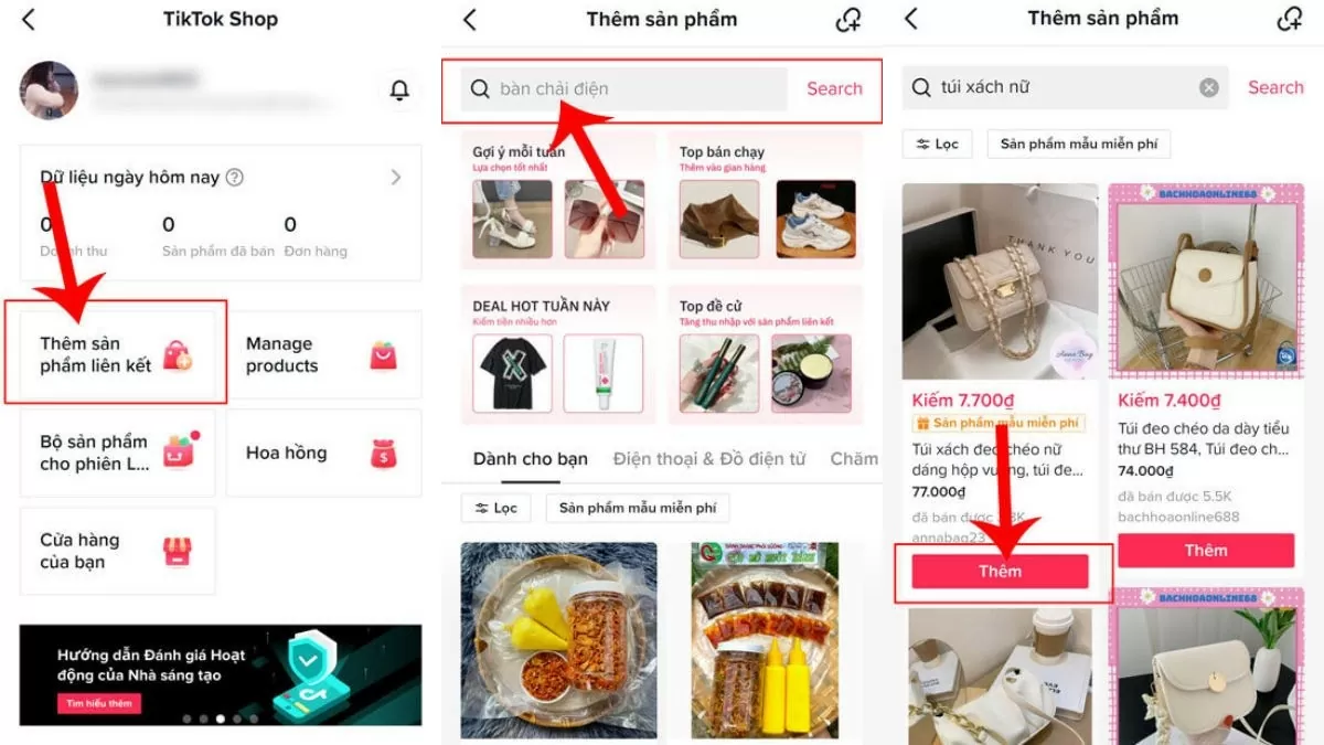 Cách thêm sản phẩm liên kết trên TikTok Shop cực kì dễ dàng Cách thêm sản phẩm liên kết trên TikTok Shop cực kì dễ dàng