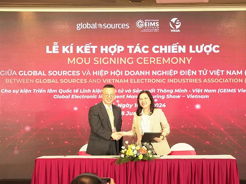 Lễ ký kết hợp tác chiến lược với Hiệp hội doanh nghiệp điện tử Việt Nam đánh dấu cột mốc quan trọng trong việc thúc đẩy hợp tác quốc tế tại GEIMS Việt Nam Lễ ký kết hợp tác chiến lược với Hiệp hội doanh nghiệp điện tử Việt Nam đánh dấu cột mốc quan trọng trong việc thúc đẩy hợp tác quốc tế tại GEIMS Việt Nam