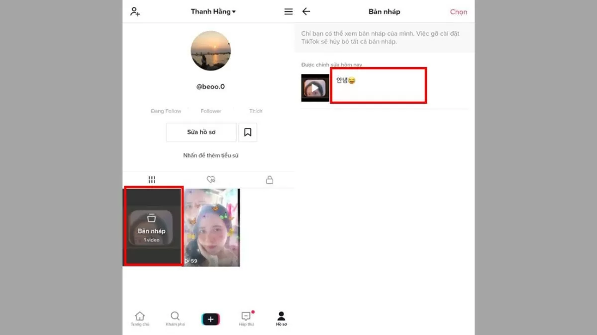 Cách lưu và khôi phục bản nháp TikTok nhanh chóng, đơn giản Cách lưu và khôi phục bản nháp TikTok nhanh chóng, đơn giản