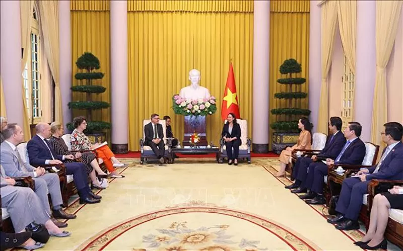 Phó Chủ tịch nước Võ Thị Ánh Xuân tiếp Thủ hiến bang Hessen, Đức Phó Chủ tịch nước Võ Thị Ánh Xuân tiếp Thủ hiến bang Hessen, Đức