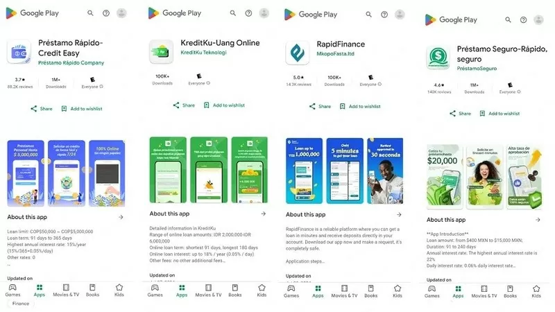 Những ứng dụng độc hại giả mạo ứng dụng cho vay tiền với mục đích lấy cắp thông tin cá nhân và tống tiền người dùng Những ứng dụng độc hại giả mạo ứng dụng cho vay tiền với mục đích lấy cắp thông tin cá nhân và tống tiền người dùng