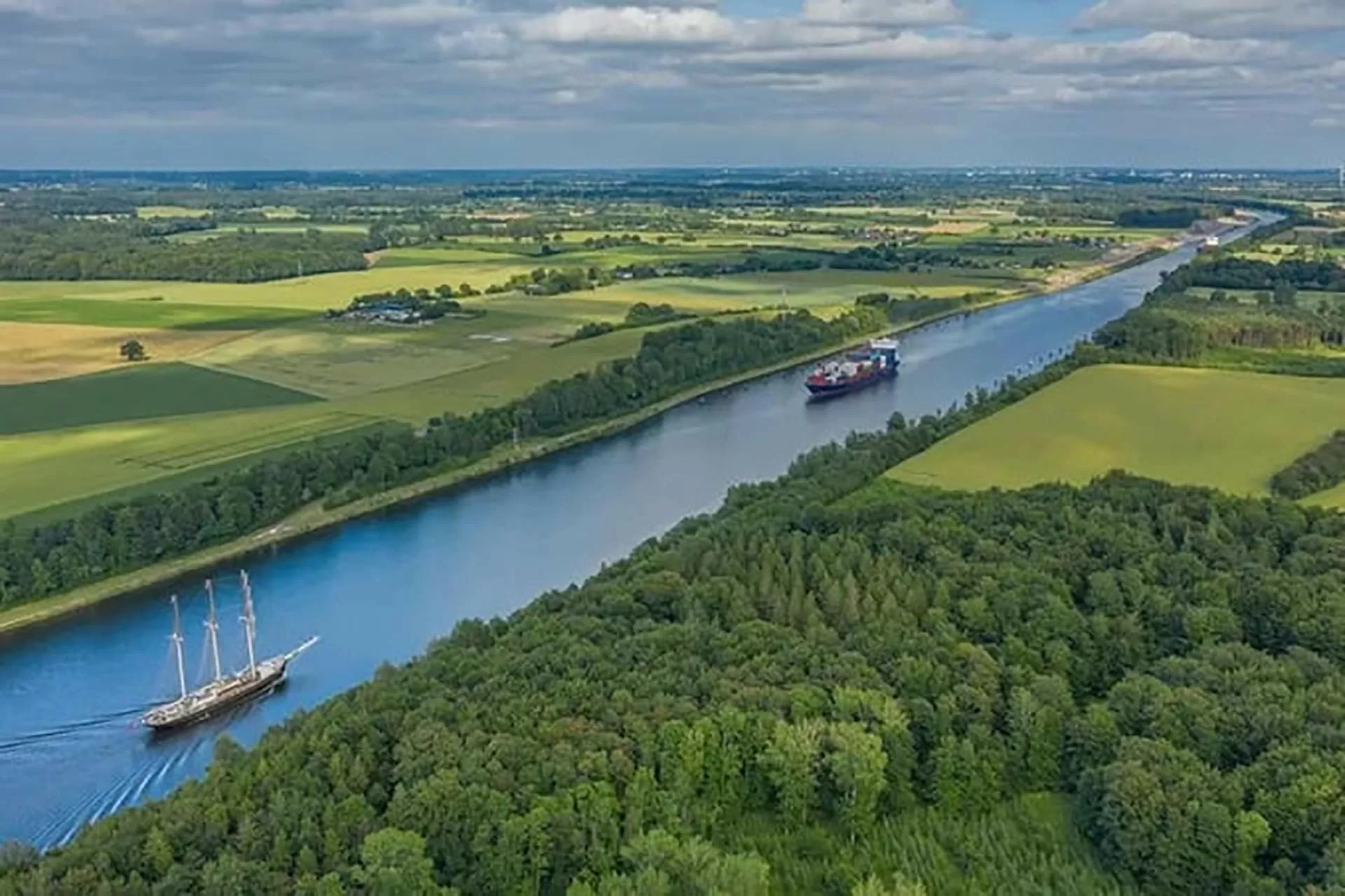 Nằm tại bang Schleswig-Holstein của Đức, kênh đào Kiel kết nối Biển Bắc với Biển Baltic. (Nguồn: Getty Images) Nằm tại bang Schleswig-Holstein của Đức, kênh đào Kiel kết nối Biển Bắc với Biển Baltic. (Nguồn: Getty Images)