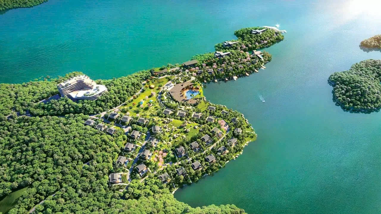 Dự án Khu du lịch thiên nhiên Robinson (đảo Sung) đang được triển khai ở huyện Đà Bắc. (Nguồn: Sở Văn hóa, Thể thao và Du lịch tỉnh Hòa Bình) Dự án Khu du lịch thiên nhiên Robinson (đảo Sung) đang được triển khai ở huyện Đà Bắc. (Nguồn: Sở Văn hóa, Thể thao và Du lịch tỉnh Hòa Bình)