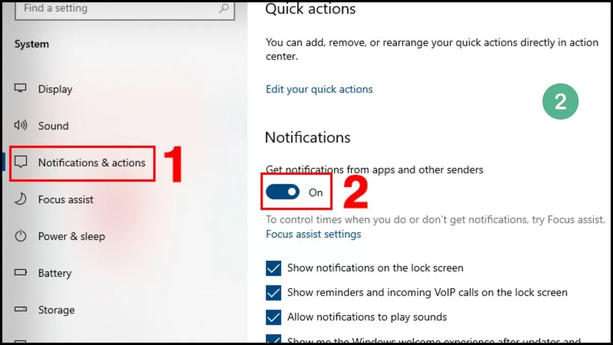 Cách tắt thông báo trên Win 10 đơn giản và nhanh chóng Cách tắt thông báo trên Win 10 đơn giản và nhanh chóng