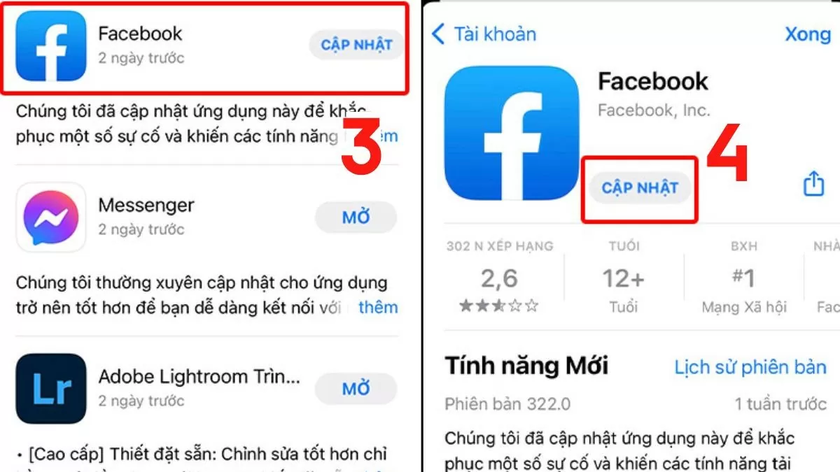 Cập nhật Facebook lên phiên bản mới nhanh chóng nhất Cập nhật Facebook lên phiên bản mới nhanh chóng nhất