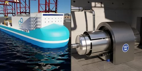 estinghouse và CORE POWER đang hợp tác để thiết kế và phát triển một nhà máy điện hạt nhân nổi sử dụng lò phản ứng vi mô eVinci™ hàng đầu trong ngành. Hình ảnh Nhà máy điện hạt nhân nổi © 2024 của CORE POWER. (Ảnh: Business Wire) estinghouse và CORE POWER đang hợp tác để thiết kế và phát triển một nhà máy điện hạt nhân nổi sử dụng lò phản ứng vi mô eVinci™ hàng đầu trong ngành. Hình ảnh Nhà máy điện hạt nhân nổi © 2024 của CORE POWER. (Ảnh: Business Wire)