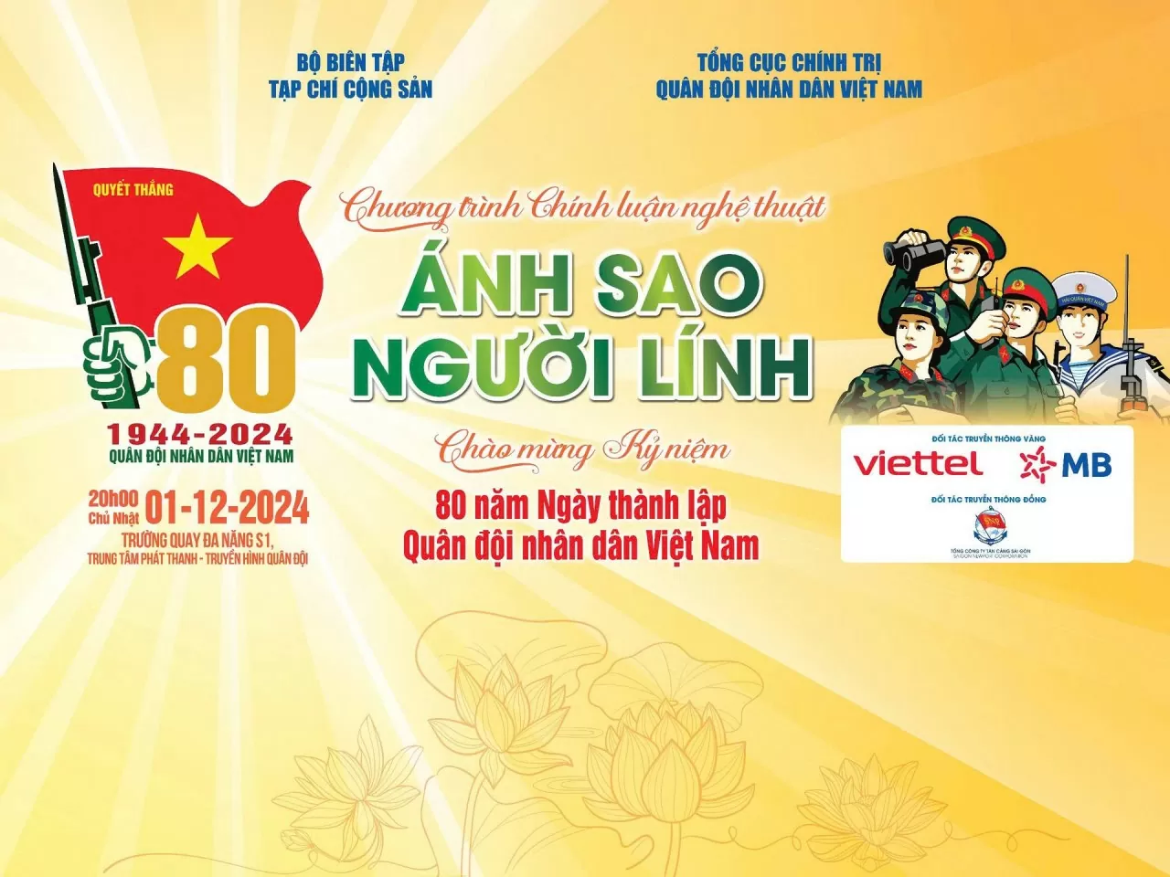 Chương trình Chính luận nghệ thuật “Ánh Sao Người Lính”. Chương trình Chính luận nghệ thuật “Ánh Sao Người Lính”.