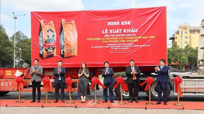 ca phe rang xay dak lak len duong sang hoa ky