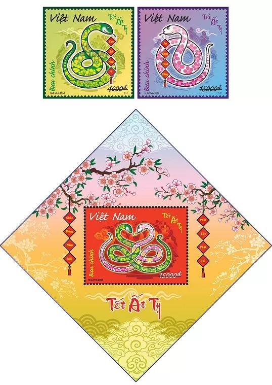 Phát hành bộ tem bưu chính 'Tết Ất Tỵ' Phát hành bộ tem bưu chính 'Tết Ất Tỵ'