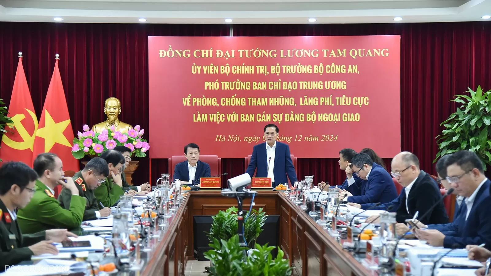 Đoàn công tác Ban Chỉ đạo Trung ương làm việc với Bộ Ngoại giao về phòng, chống tham nhũng, lãng phí, tiêu cực Đoàn công tác Ban Chỉ đạo Trung ương làm việc với Bộ Ngoại giao về phòng, chống tham nhũng, lãng phí, tiêu cực