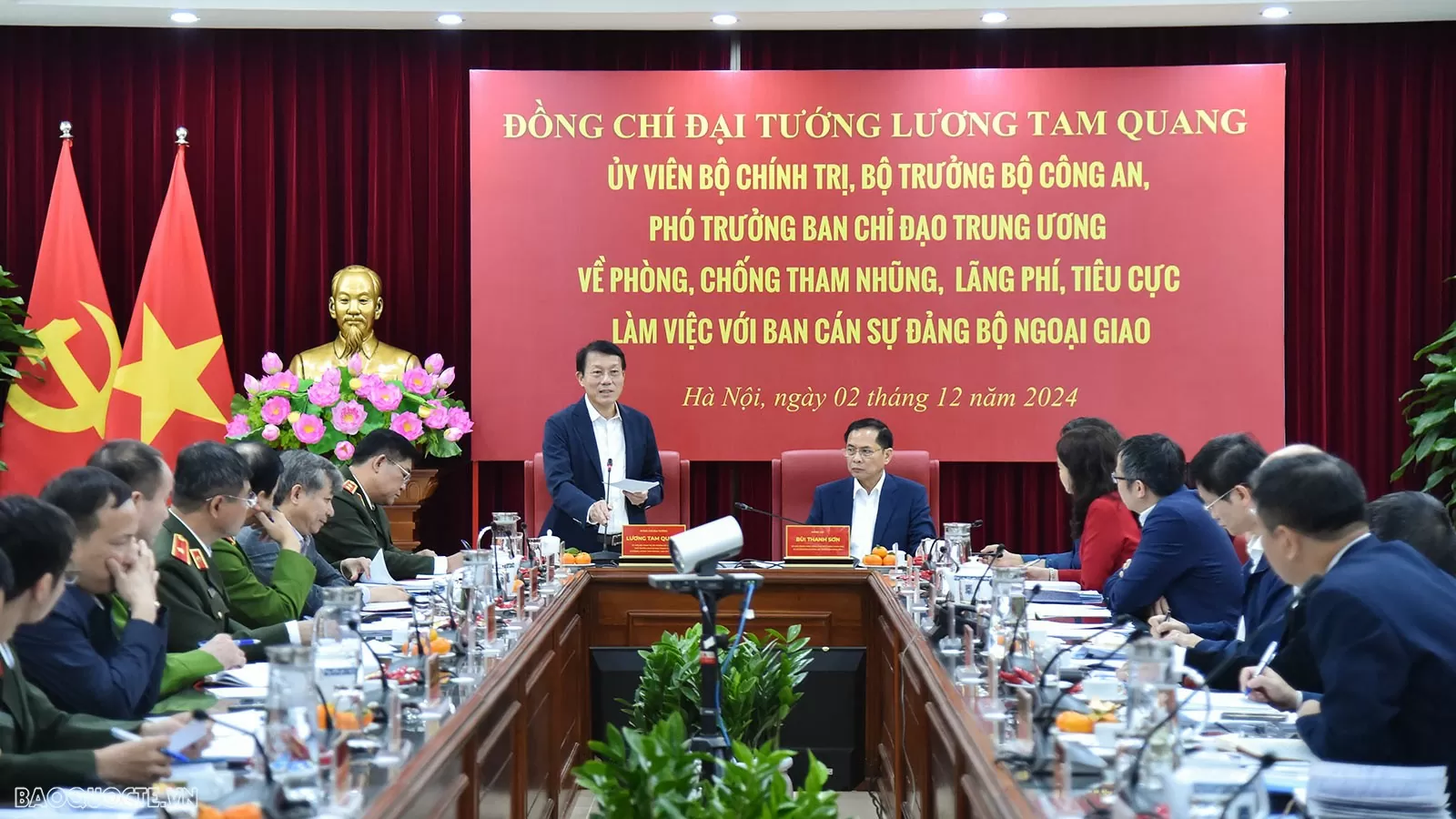 Đoàn công tác Ban Chỉ đạo Trung ương làm việc với Bộ Ngoại giao về phòng, chống tham nhũng, lãng phí, tiêu cực Đoàn công tác Ban Chỉ đạo Trung ương làm việc với Bộ Ngoại giao về phòng, chống tham nhũng, lãng phí, tiêu cực