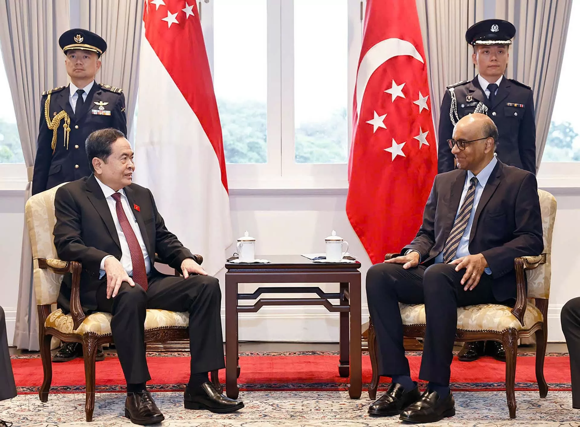 Chủ tịch Quốc hội Trần Thanh Mẫn hội kiến Tổng thống Singapore Chủ tịch Quốc hội Trần Thanh Mẫn hội kiến Tổng thống Singapore