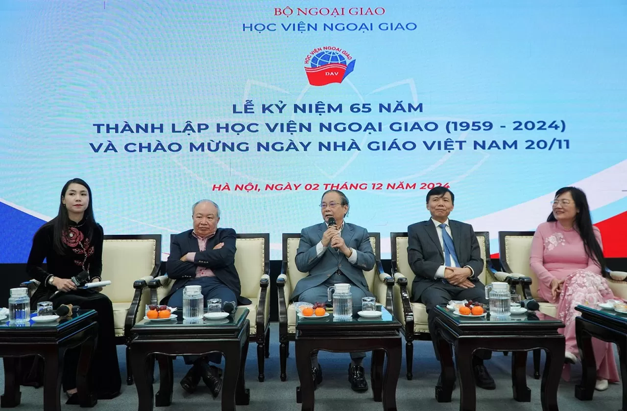 Các thế hệ lãnh đạo Học viện Ngoại giao qua các thời kỳ. (Nguồn: Học viện Ngoại giao) Các thế hệ lãnh đạo Học viện Ngoại giao qua các thời kỳ. (Nguồn: Học viện Ngoại giao)