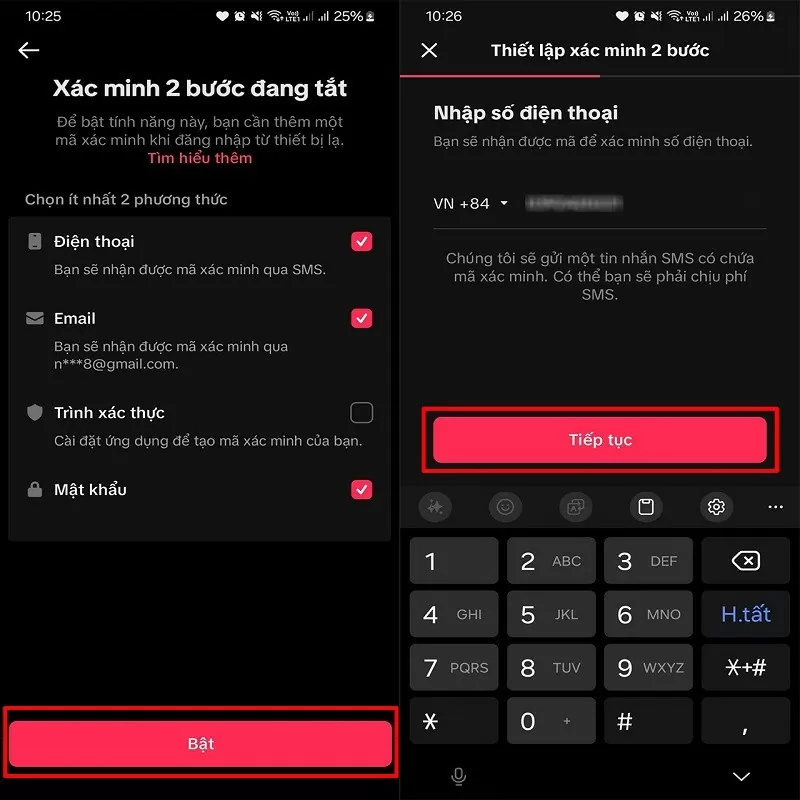 Bật xác minh 2 lớp trên TikTok giúp bảo vệ tài khoản hiệu quả hơn Bật xác minh 2 lớp trên TikTok giúp bảo vệ tài khoản hiệu quả hơn
