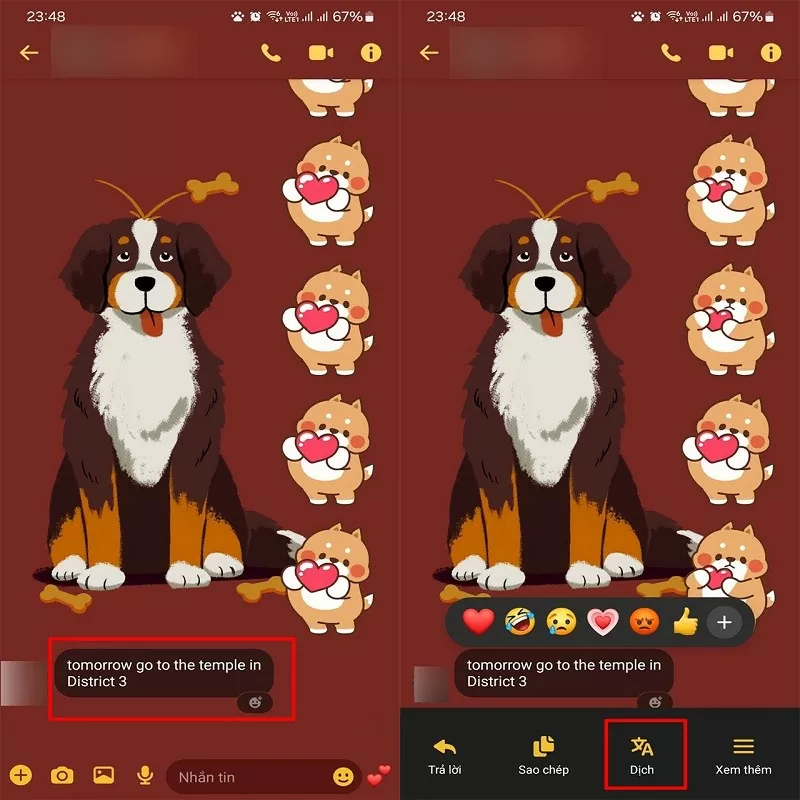 Dịch tin nhắn trên Messenger với vài thao tác đơn giản Dịch tin nhắn trên Messenger với vài thao tác đơn giản