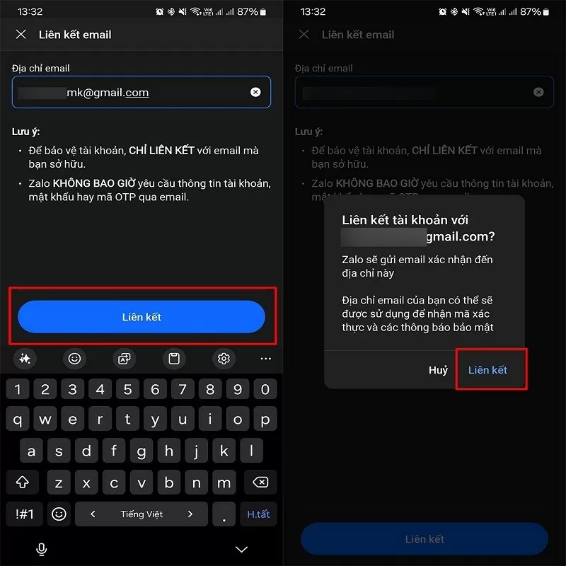 Liên kết Zalo với email để bảo vệ tài khoản an toàn hơn Liên kết Zalo với email để bảo vệ tài khoản an toàn hơn