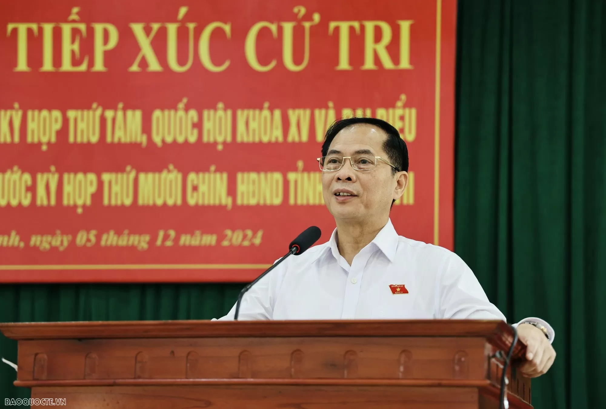 Phó Thủ tướng, Bộ trưởng Bùi Thanh Sơn tiếp xúc cử tri huyện Bình Xuyên, Vĩnh Phúc Phó Thủ tướng, Bộ trưởng Bùi Thanh Sơn tiếp xúc cử tri huyện Bình Xuyên, Vĩnh Phúc