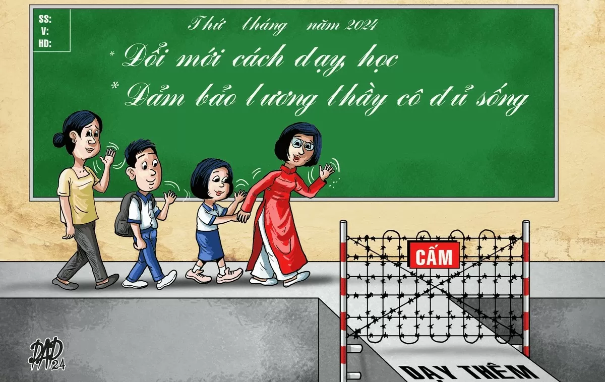 Để dạy thêm, học thêm không bị biến tướng và học sinh không trở thành 'cỗ máy học' Để dạy thêm, học thêm không bị biến tướng và học sinh không trở thành 'cỗ máy học'