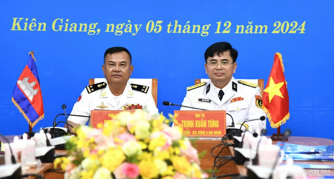 undefined Hải quân Việt Nam - Campuchia rút kinh nghiệm tuần tra chung