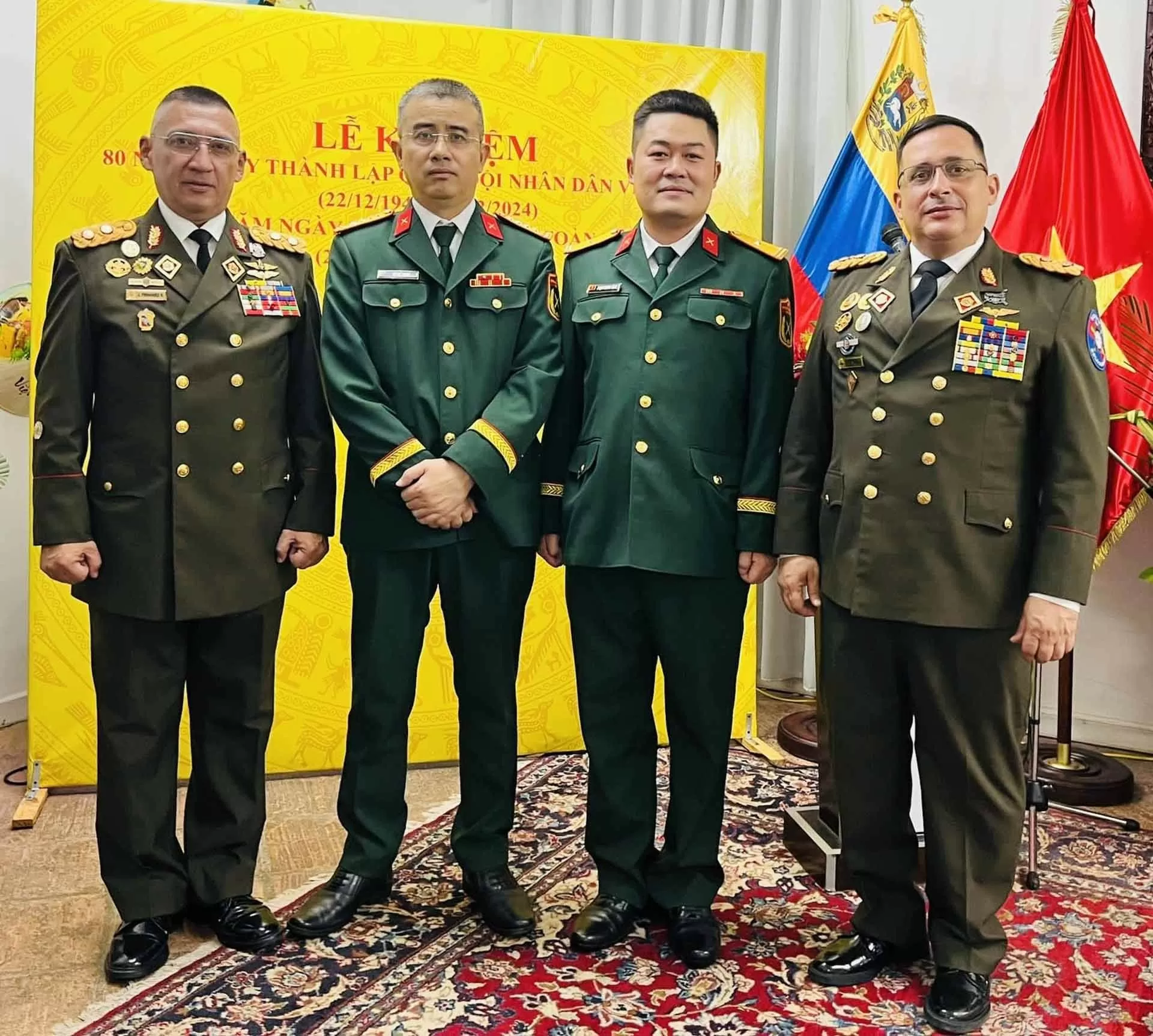 Kỷ niệm 80 năm ngày thành lập Quân đội Nhân dân Việt Nam tại Venezuela Kỷ niệm 80 năm ngày thành lập Quân đội Nhân dân Việt Nam tại Venezuela