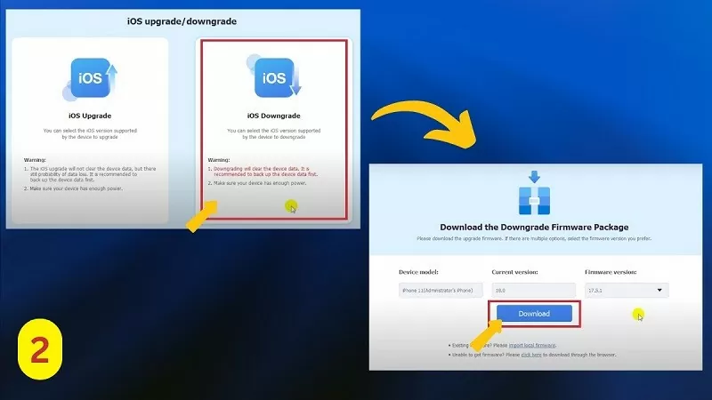 Cách hạ iOS 18 xuống 17 đơn giản nhất cho iPhone Cách hạ iOS 18 xuống 17 đơn giản nhất cho iPhone