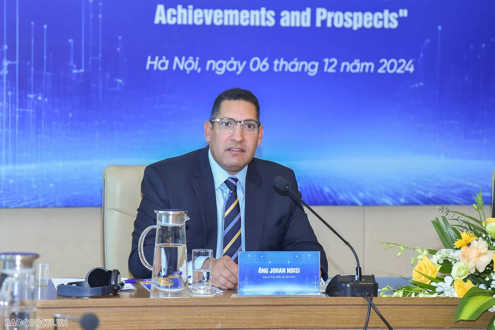 Đại sứ Thụy Điển tại Việt Nam Johan Ndisi . (Ảnh: Anh Sơn) Đại sứ Thụy Điển tại Việt Nam Johan Ndisi . (Ảnh: Anh Sơn)