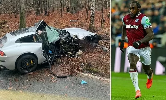 Tiền đạo West Ham Michail Antonio dính tai nạn xe hơi nghiêm trọng Tiền đạo West Ham Michail Antonio dính tai nạn xe hơi nghiêm trọng