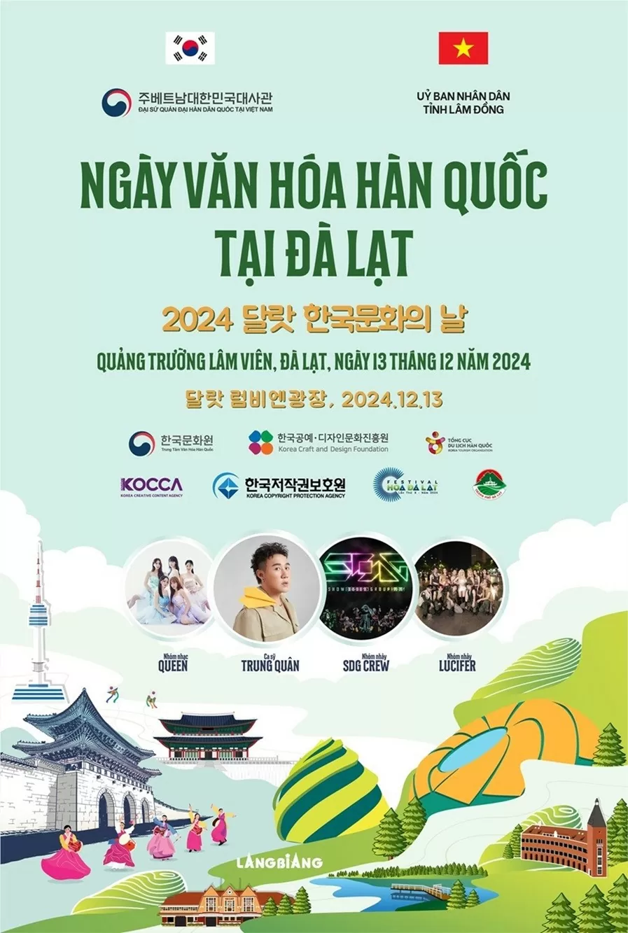 Ngày hội Văn hóa Hàn Quốc tại Đà Lạt năm 2024: Tăng cường giao lưu văn hóa Việt Nam - Hàn Quốc tại thành phố ngàn hoa