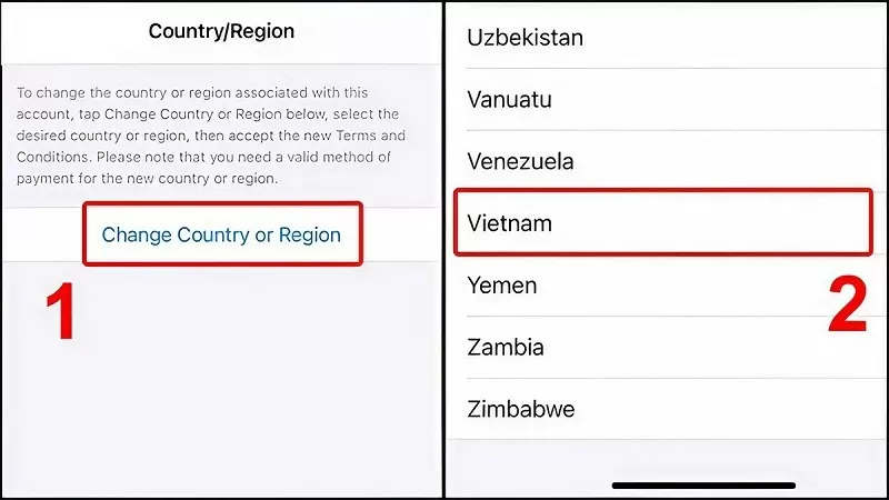 Đổi vùng App Store về Việt Nam an toàn và nhanh chóng Đổi vùng App Store về Việt Nam an toàn và nhanh chóng