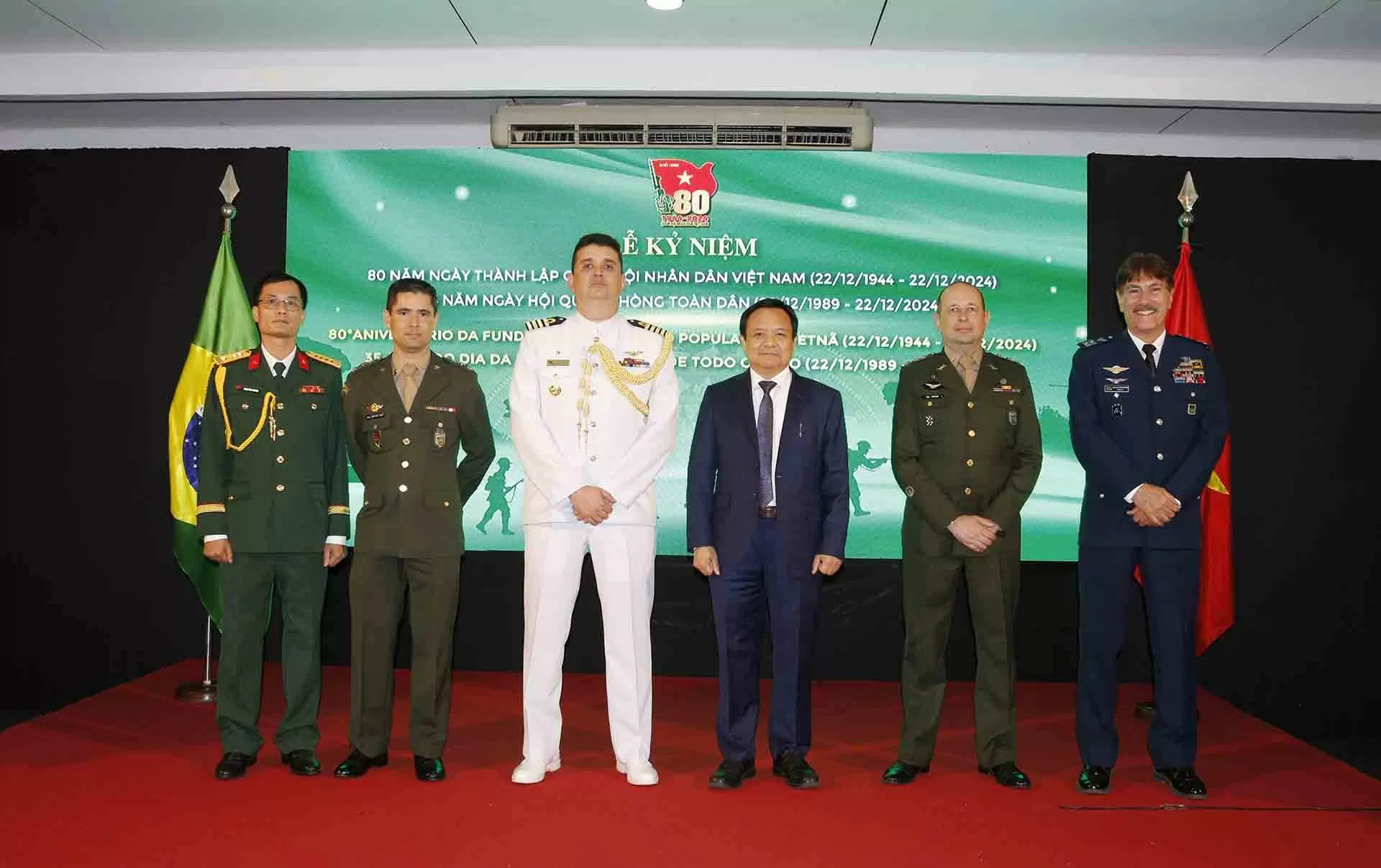 Kỷ niệm 80 năm ngày thành lập Quân đội Nhân dân Việt Nam tại Brazil